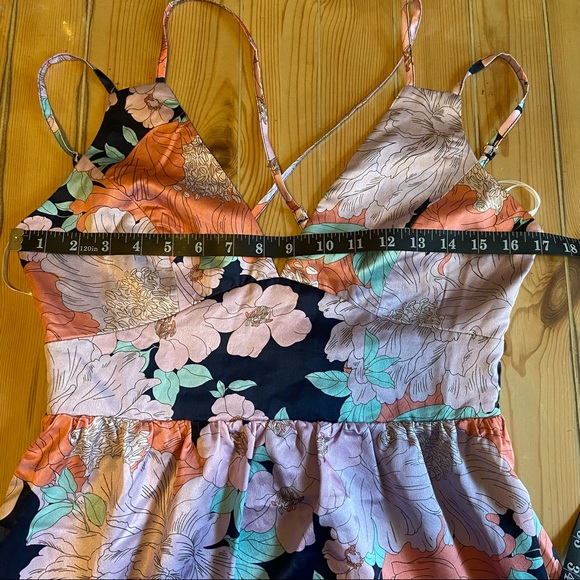 Lulus Dreamy Blooms Navy Blue Multi Floral Print Tiered Maxi Dress - Picture 8 of 15